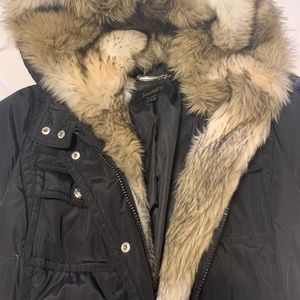 Full length down coat